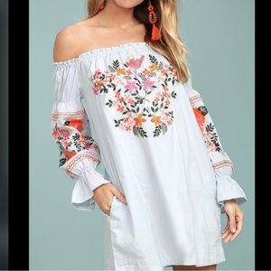 Free People Fleur Du Jour embroidered dresses. 1 size L, 1 size M. True to size.